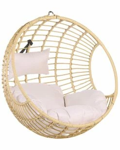 Hängesessel Rattan Natürlich ø 99 Cm ASPIO