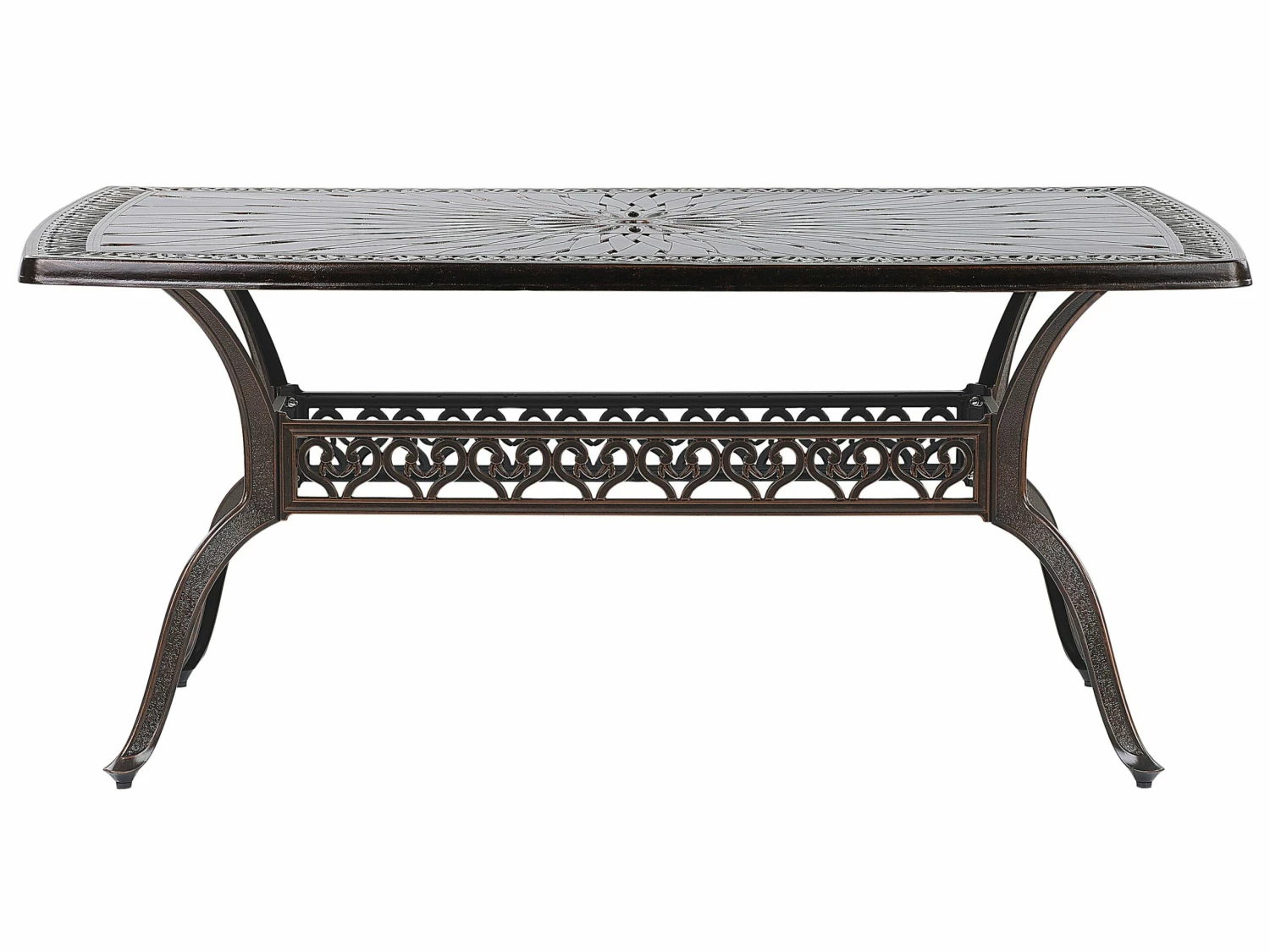 Gartenmöbel Set Aluminium Dunkelbraun 6-Sitzer LIZZANO – Bild 5