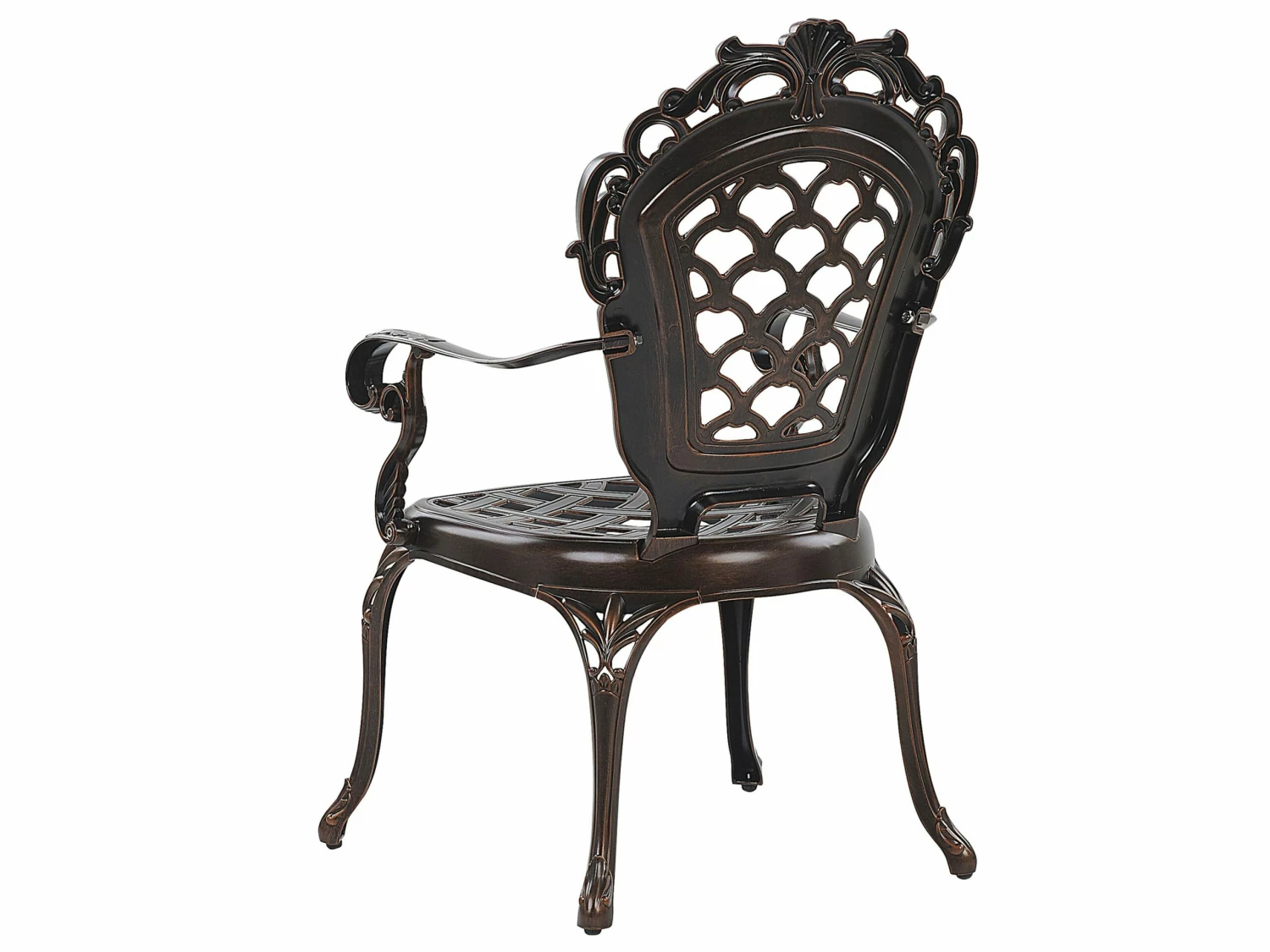 Gartenstuhl Aluminium Dunkelbraun 2er Set LIZZANO – Bild 5