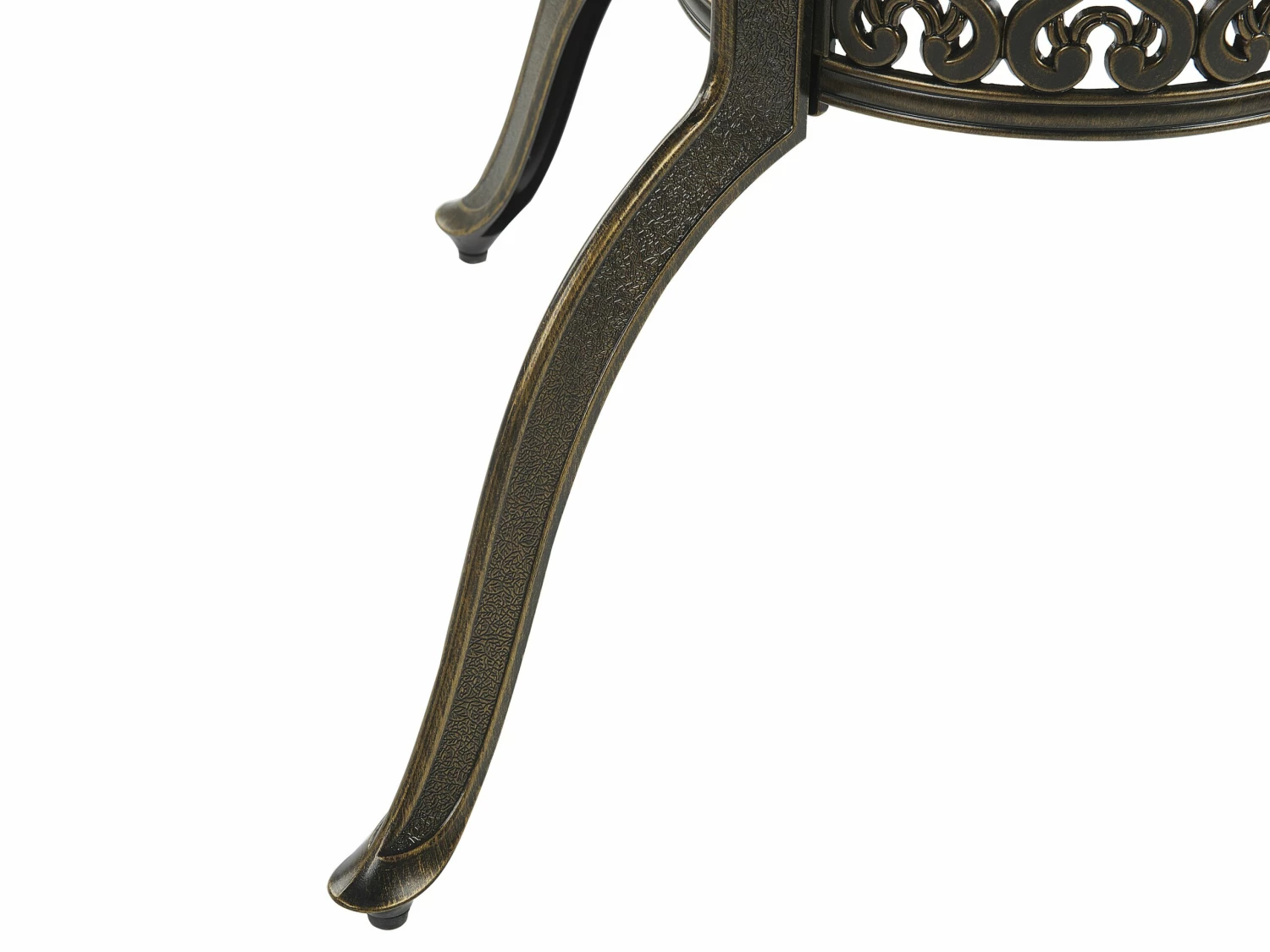 Gartenmöbel Set Aluminium Dunkelbraun 4-Sitzer SAPRI – Bild 6