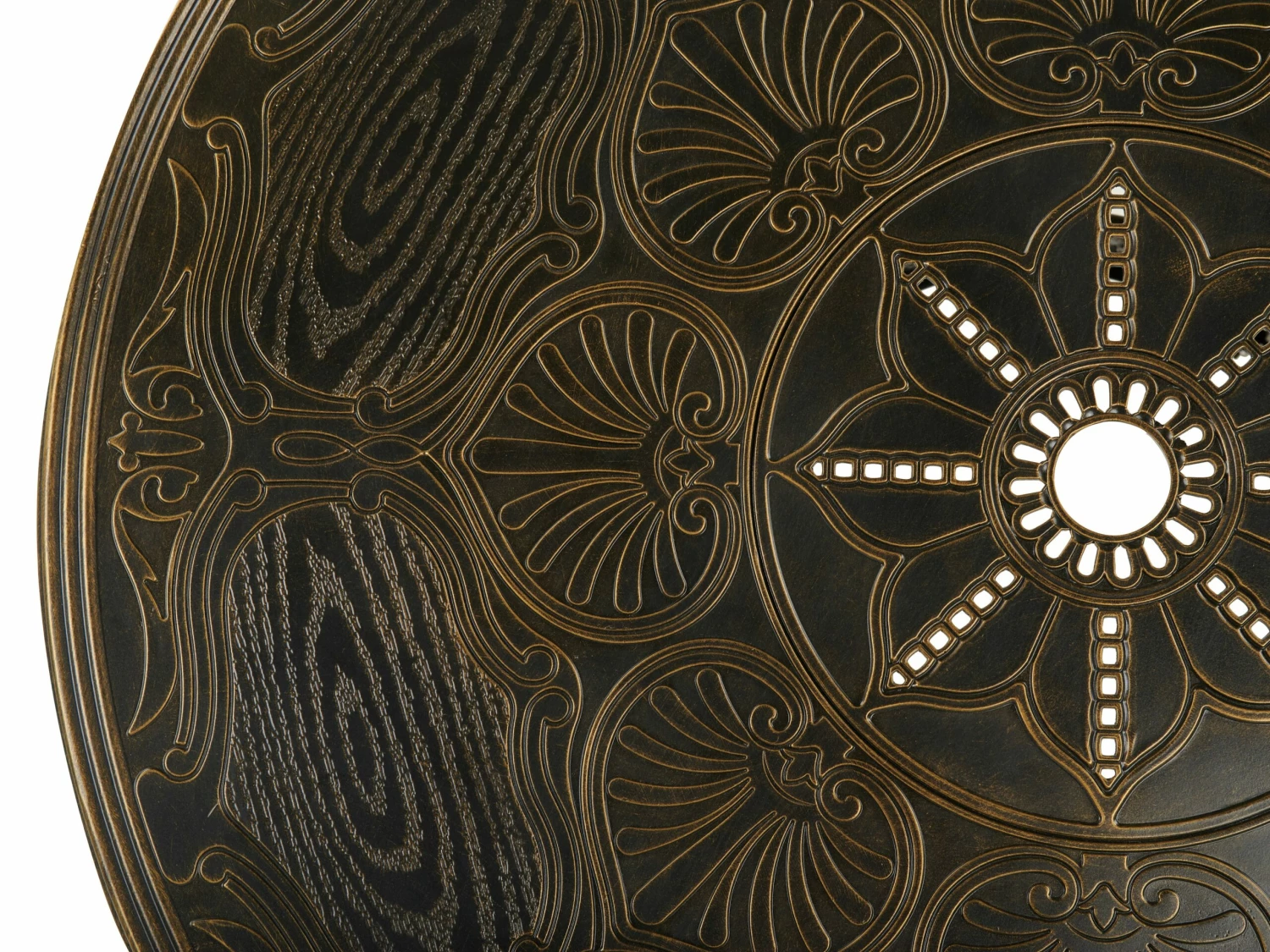 Gartenmöbel Set Aluminium Dunkelbraun 4-Sitzer SAPRI – Bild 7