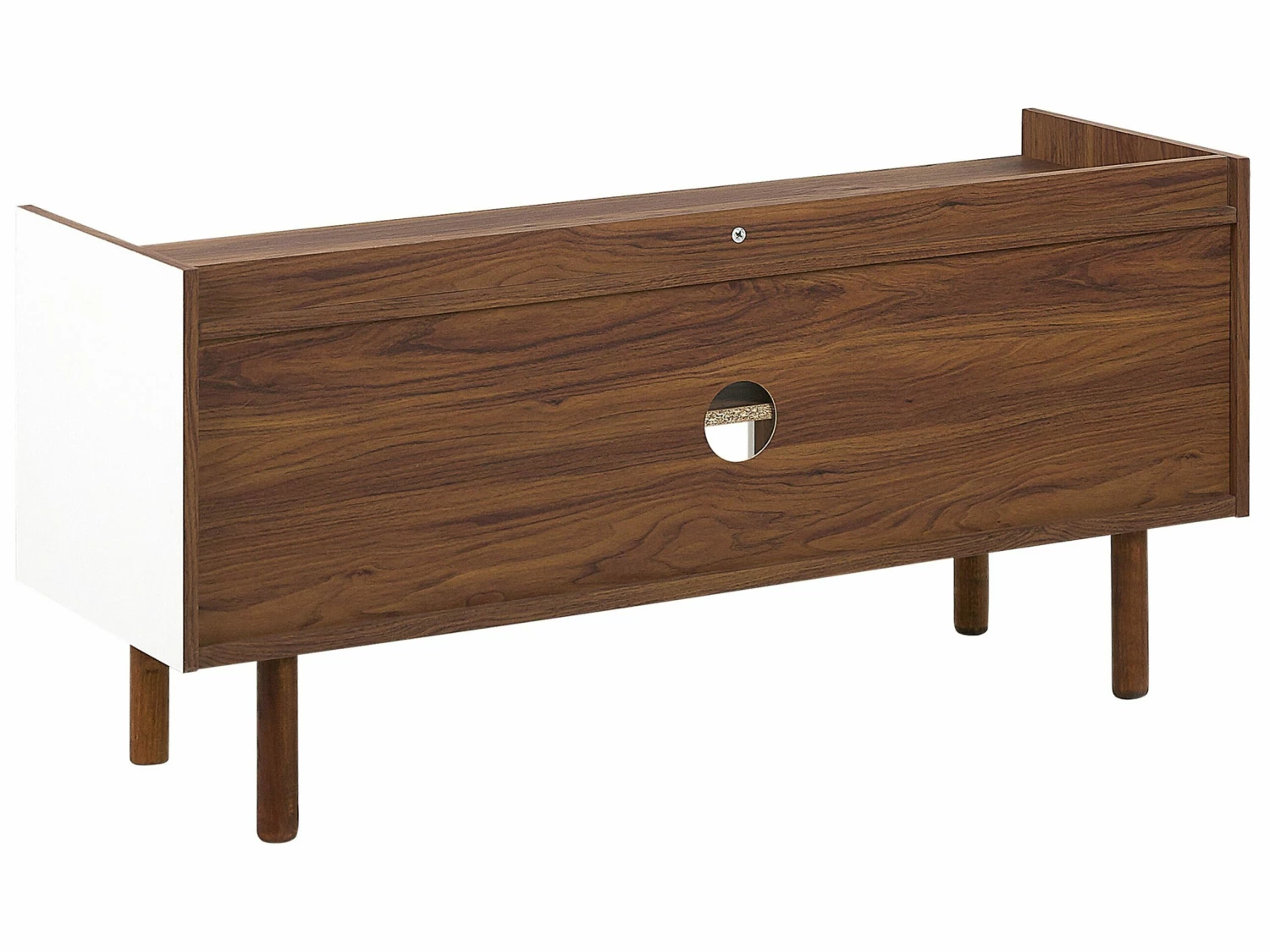 TV-Möbel Weiß / Dunkler Holzfarbton 118 X 40 X 56 Cm MADERA – Bild 5