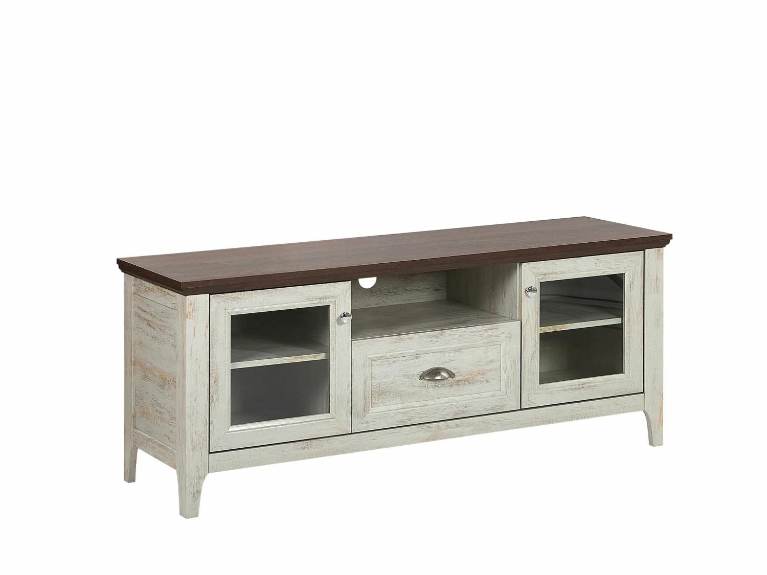 TV-Möbel Beige / Dunkler Holzfarbton 141 X 42 X 58 Cm MEDAN – Bild 3