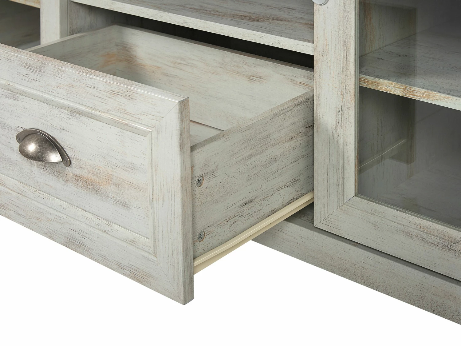 TV-Möbel Beige / Dunkler Holzfarbton 141 X 42 X 58 Cm MEDAN – Bild 7