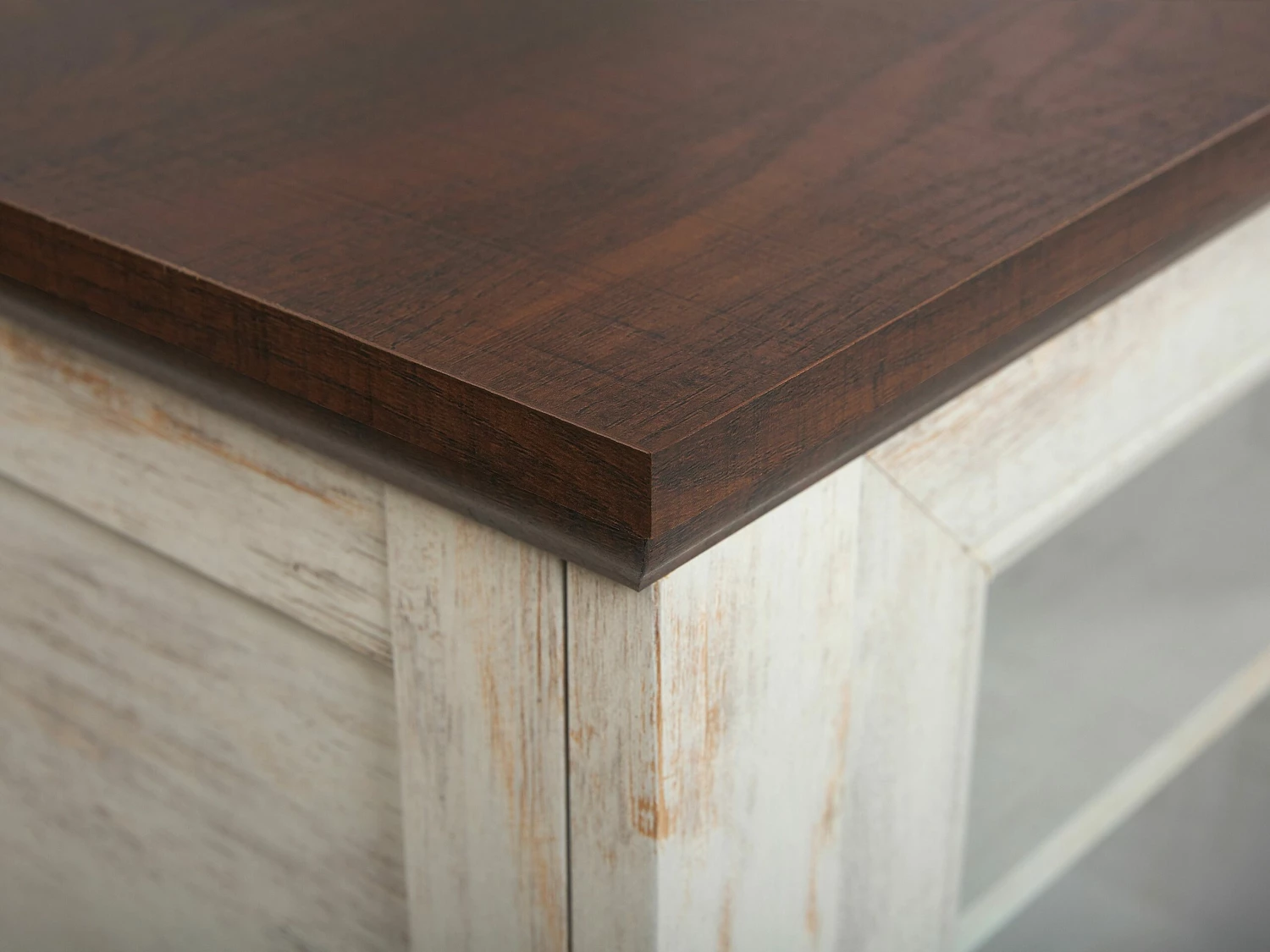 TV-Möbel Beige / Dunkler Holzfarbton 141 X 42 X 58 Cm MEDAN – Bild 8