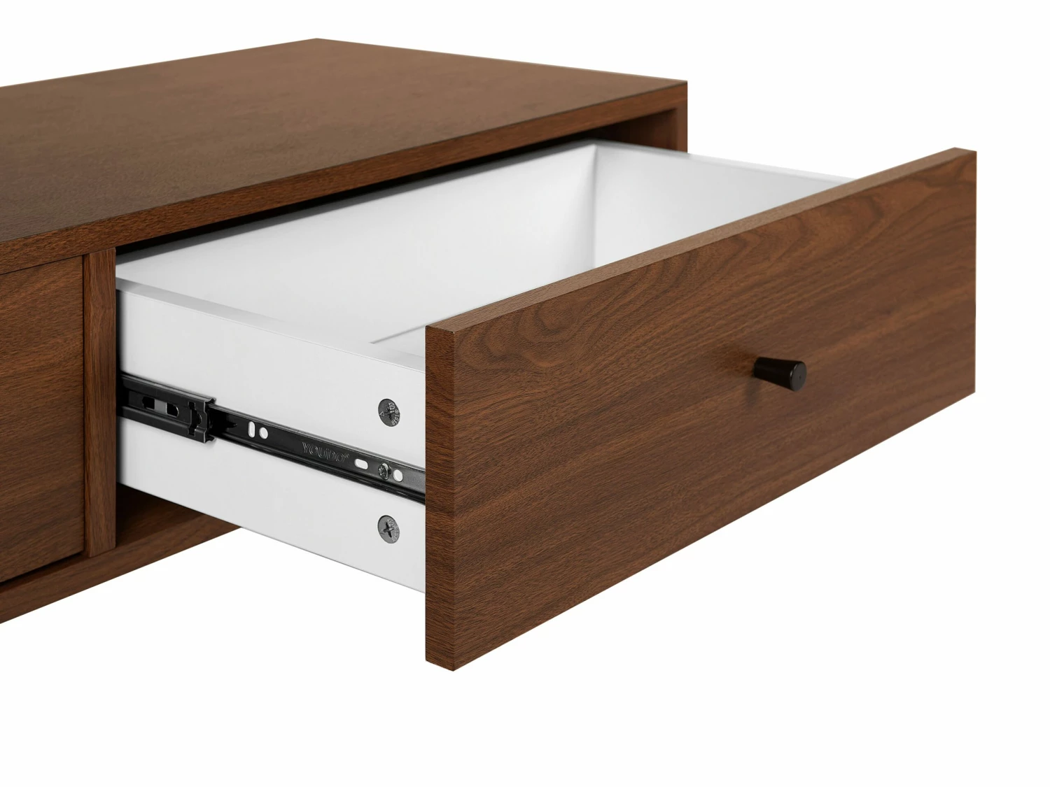 TV-Möbel Dunkler Holzfarbton Mit 2 Schubladen 120 X 40 X 40 Cm CORINA – Bild 7