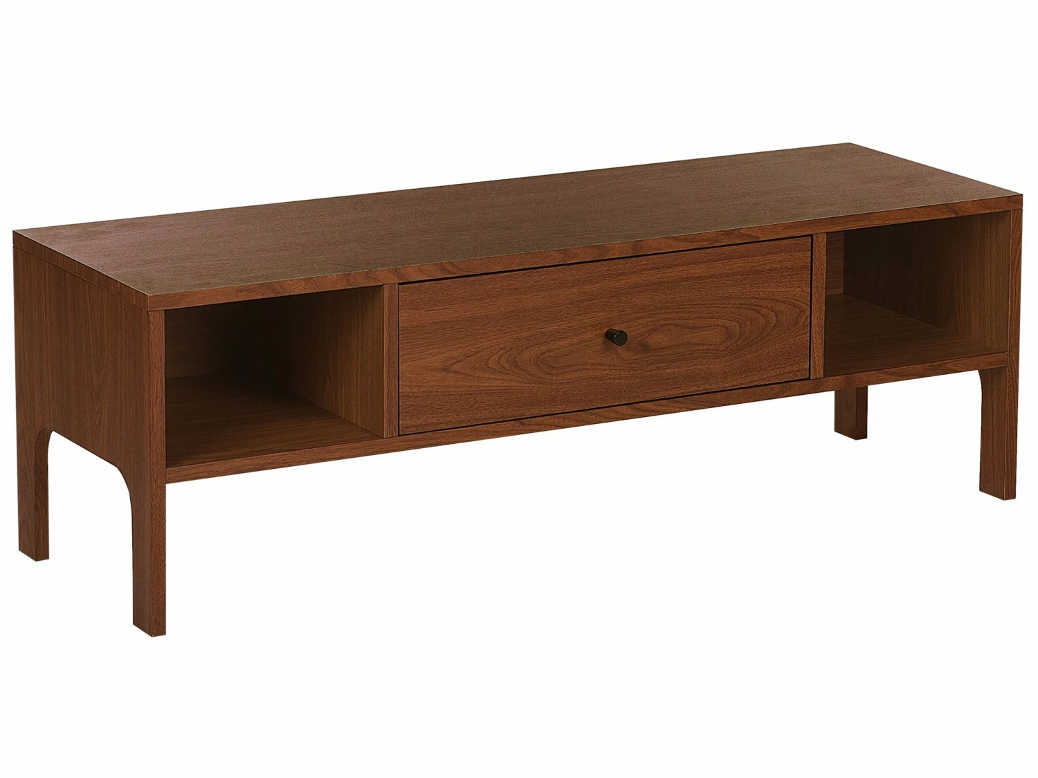 TV-Möbel Dunkler Holzfarbton Mit Schubalde 120 X 40 X 41 Cm CLINTON