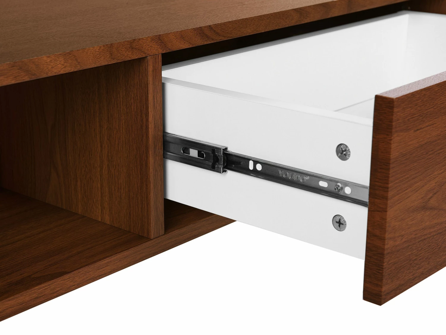 TV-Möbel Dunkler Holzfarbton Mit Schubalde 120 X 40 X 41 Cm CLINTON – Bild 7