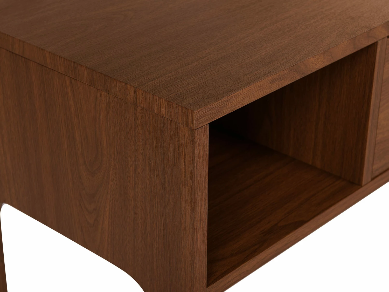 TV-Möbel Dunkler Holzfarbton Mit Schubalde 120 X 40 X 41 Cm CLINTON – Bild 8