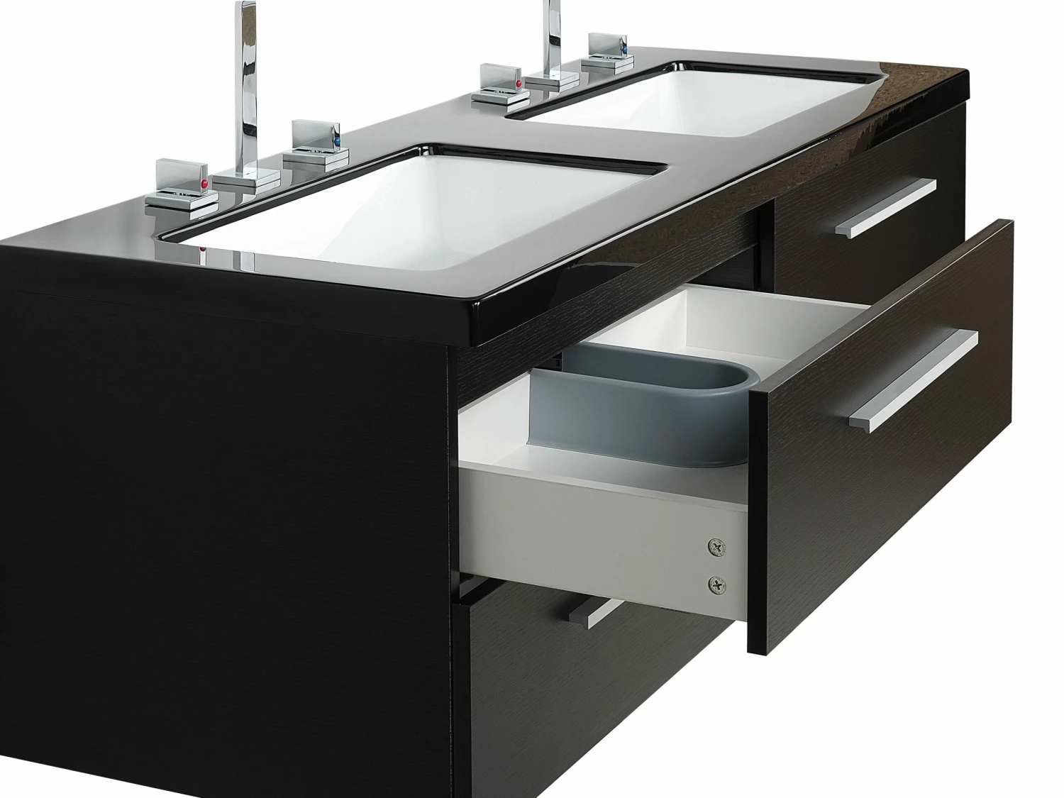 Badmöbel Set Schwarz MALAGA – Bild 6