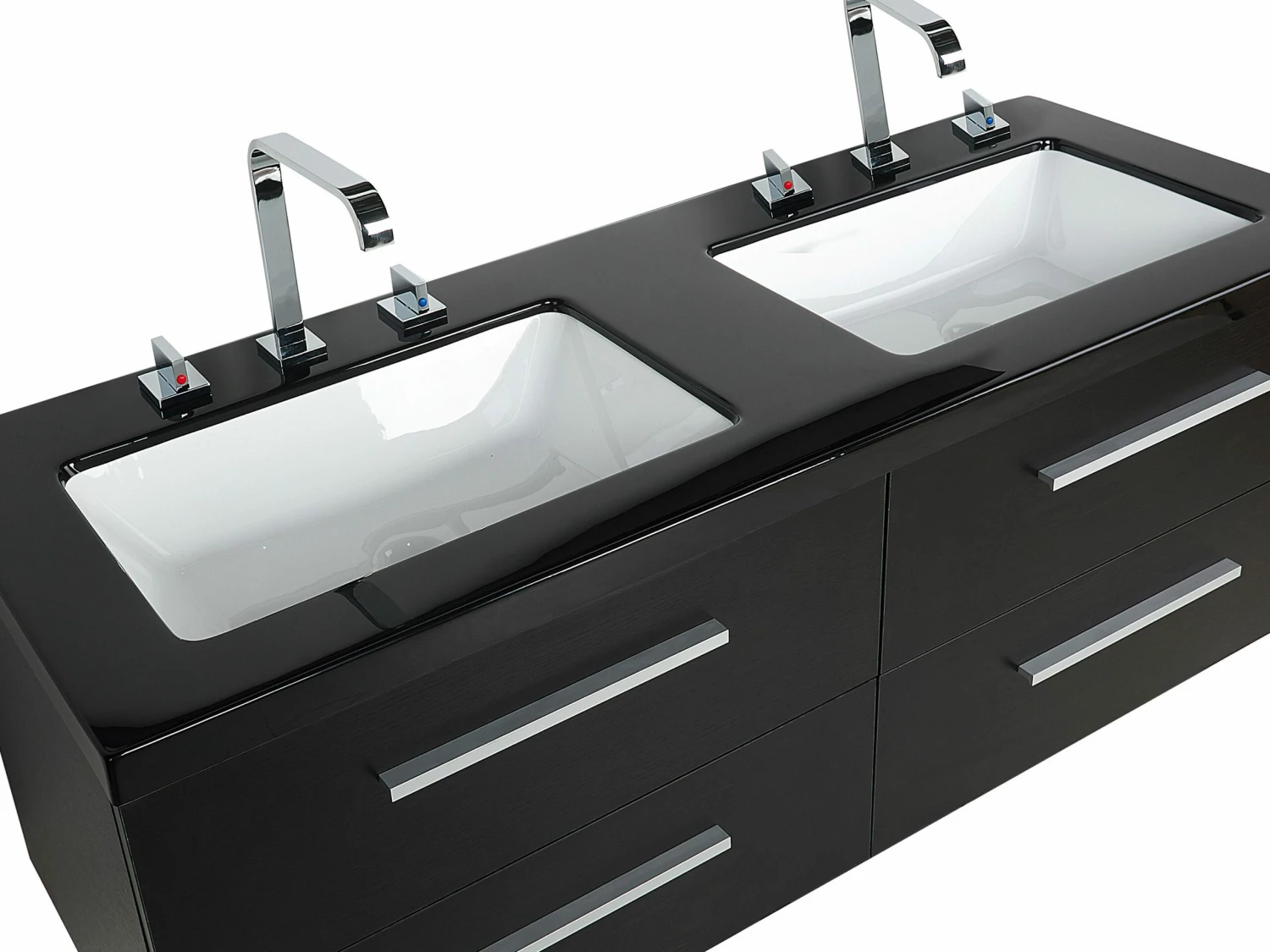 Badmöbel Set Schwarz MALAGA – Bild 7