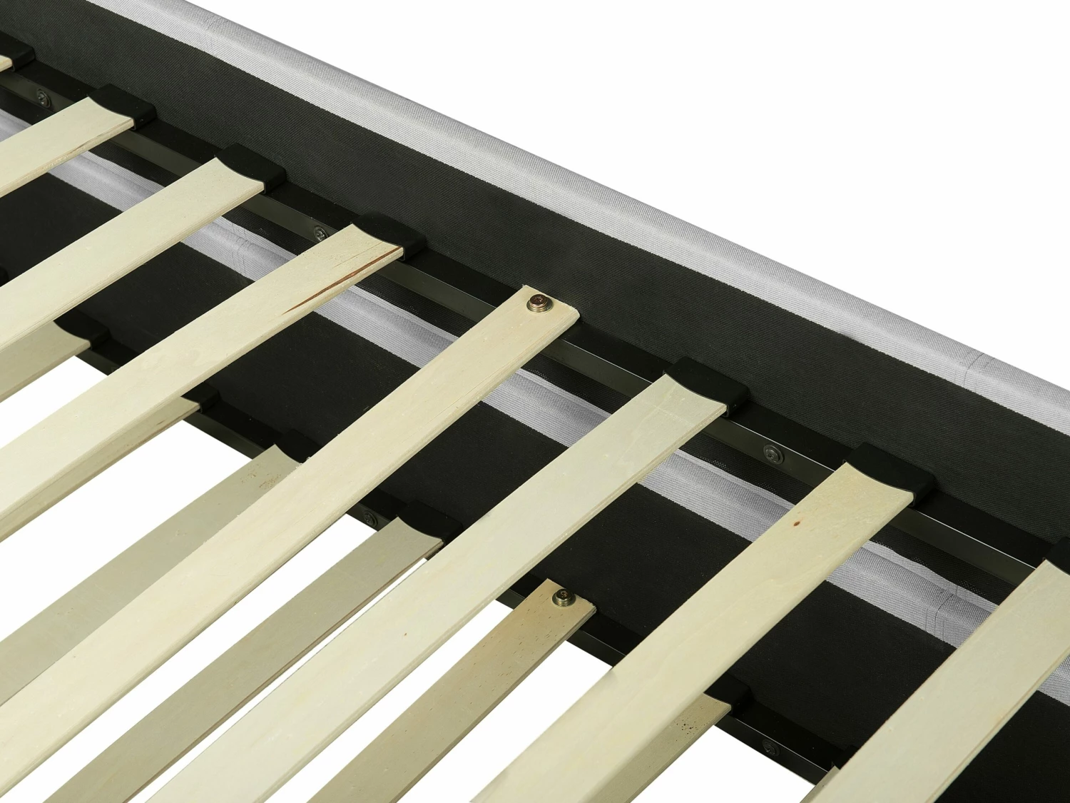 Tagesbett Ausziehbar Polsterbezug Hellgrau Leinenoptik Lattenrost 80 X 200 Cm MARMANDE – Bild 8