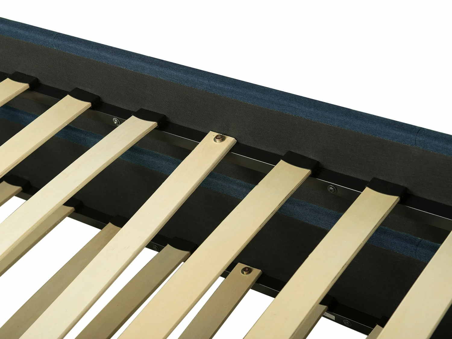 Tagesbett Ausziehbar Polsterbezug Marineblau Leinenoptik Lattenrost 80 X 200 Cm MARMANDE – Bild 10