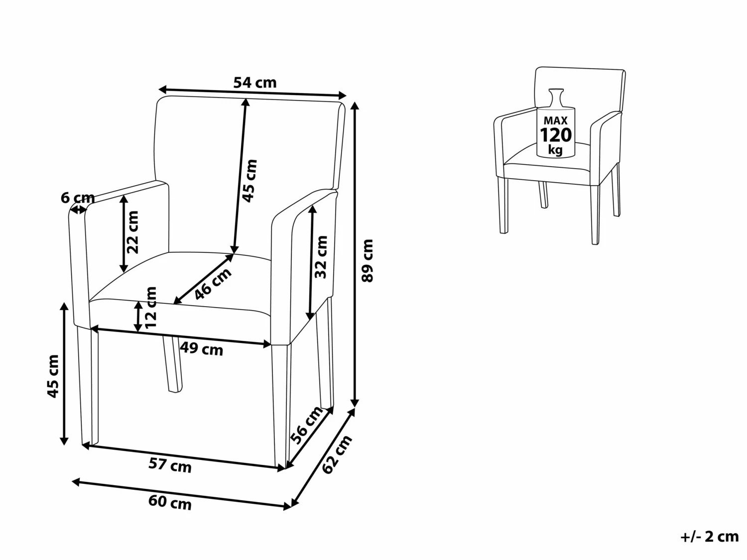 Esszimmerstuhl Polsterbezug Gelb ROCKEFELLER – Bild 9