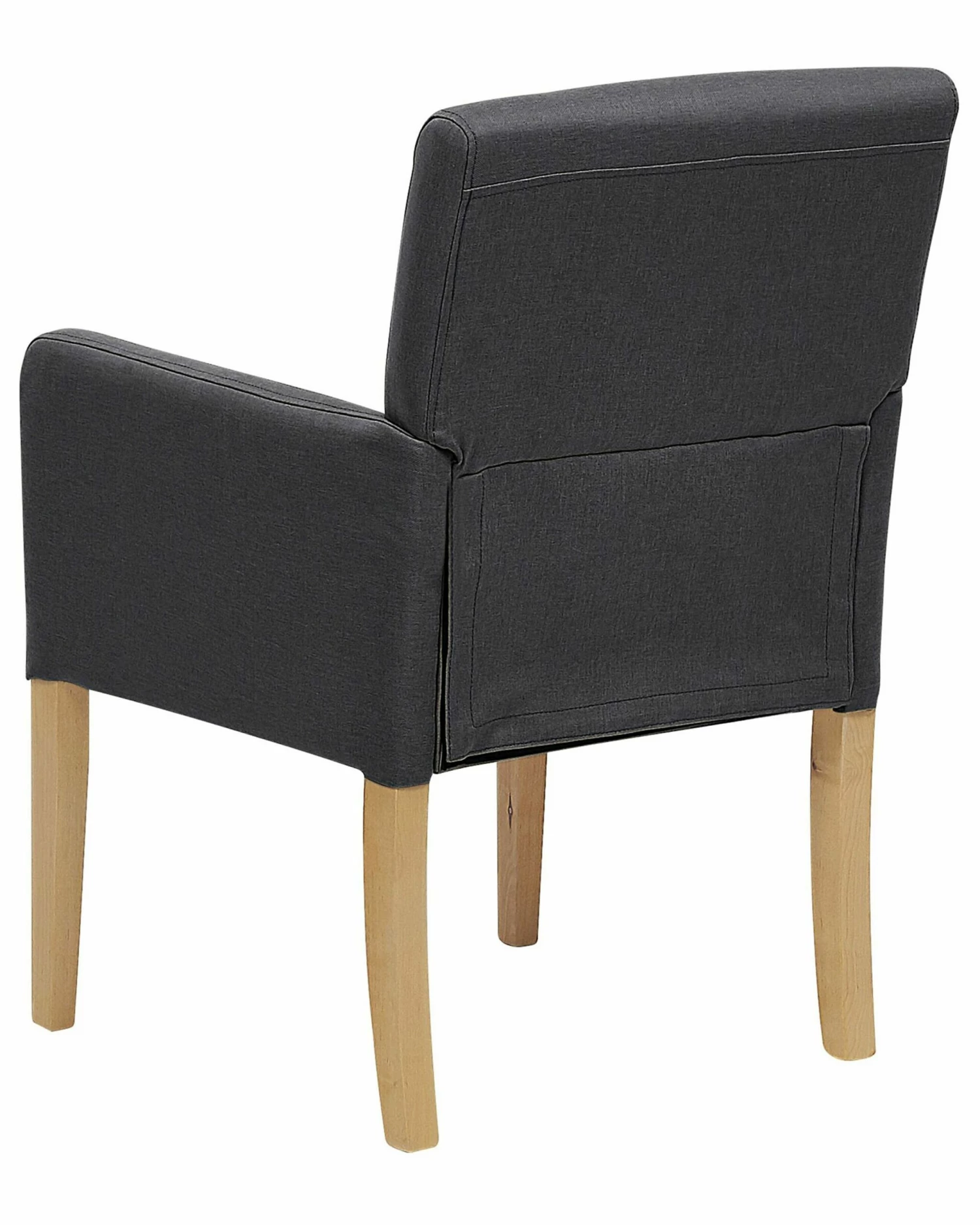 Esszimmerstuhl Polsterbezug Dunkelgrau ROCKEFELLER – Bild 5