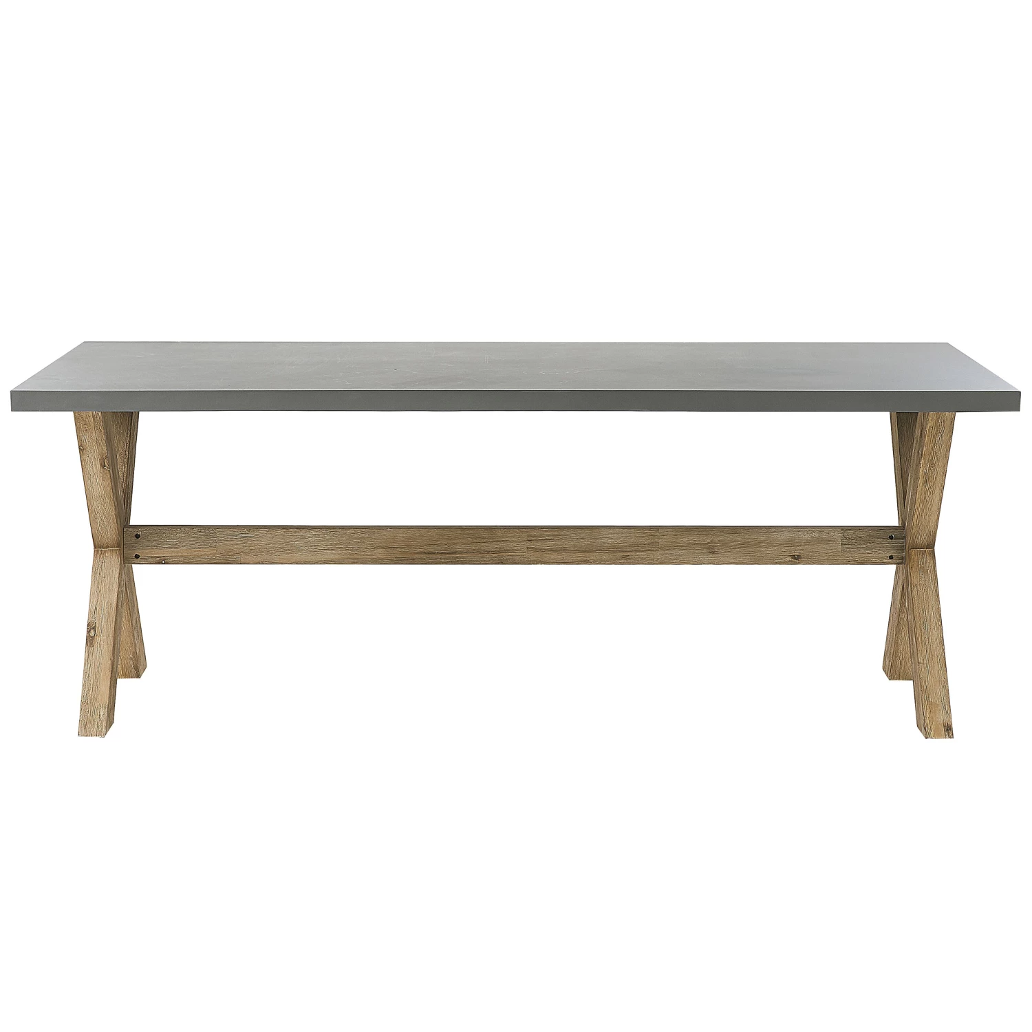 Gartenmöbel Set Faserzement Grau 6-Sitzer 3-teilig OLBIA – Bild 4