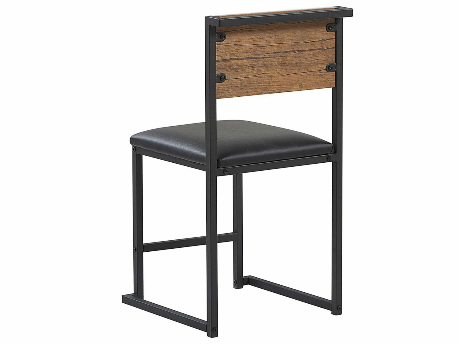 Essgruppe Dunkler Holzfarbton / Schwarz Stahl 4-Sitzer 110 X 70 Cm BURTON – Bild 8