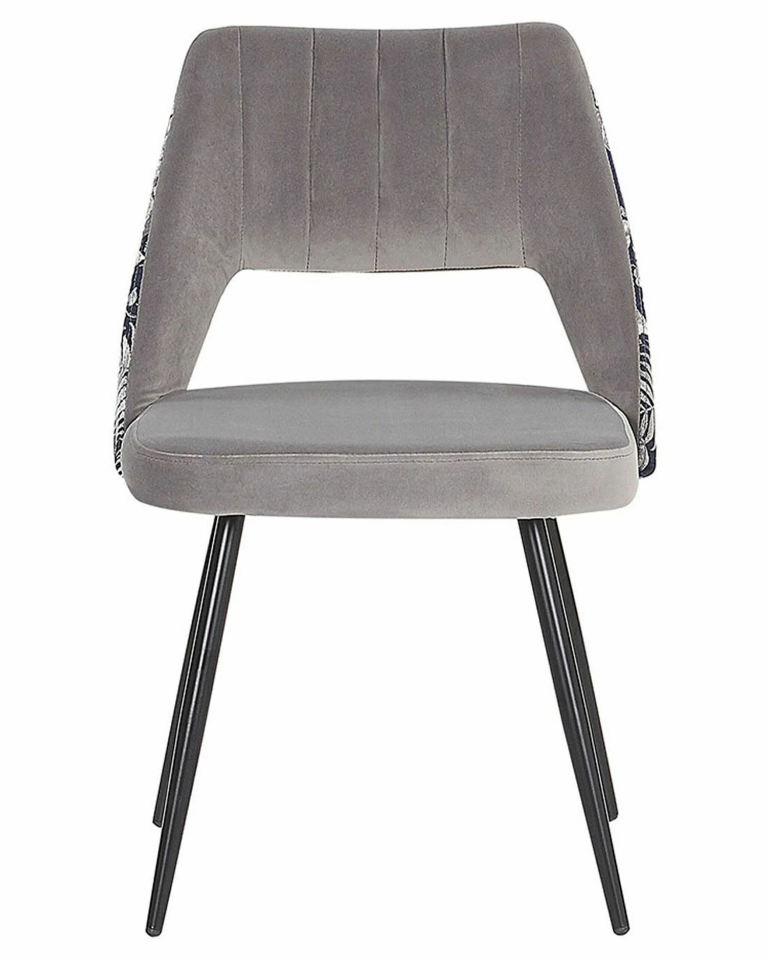 Esszimmerstuhl Samtstoff Grau 2er Set ANSLEY – Bild 5