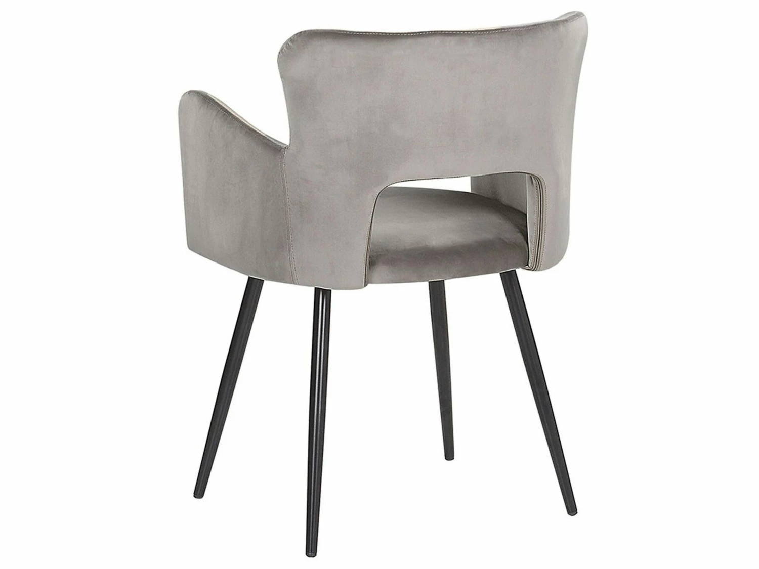 Esszimmerstuhl Samtstoff Grau / Schwarz SANILAC – Bild 7