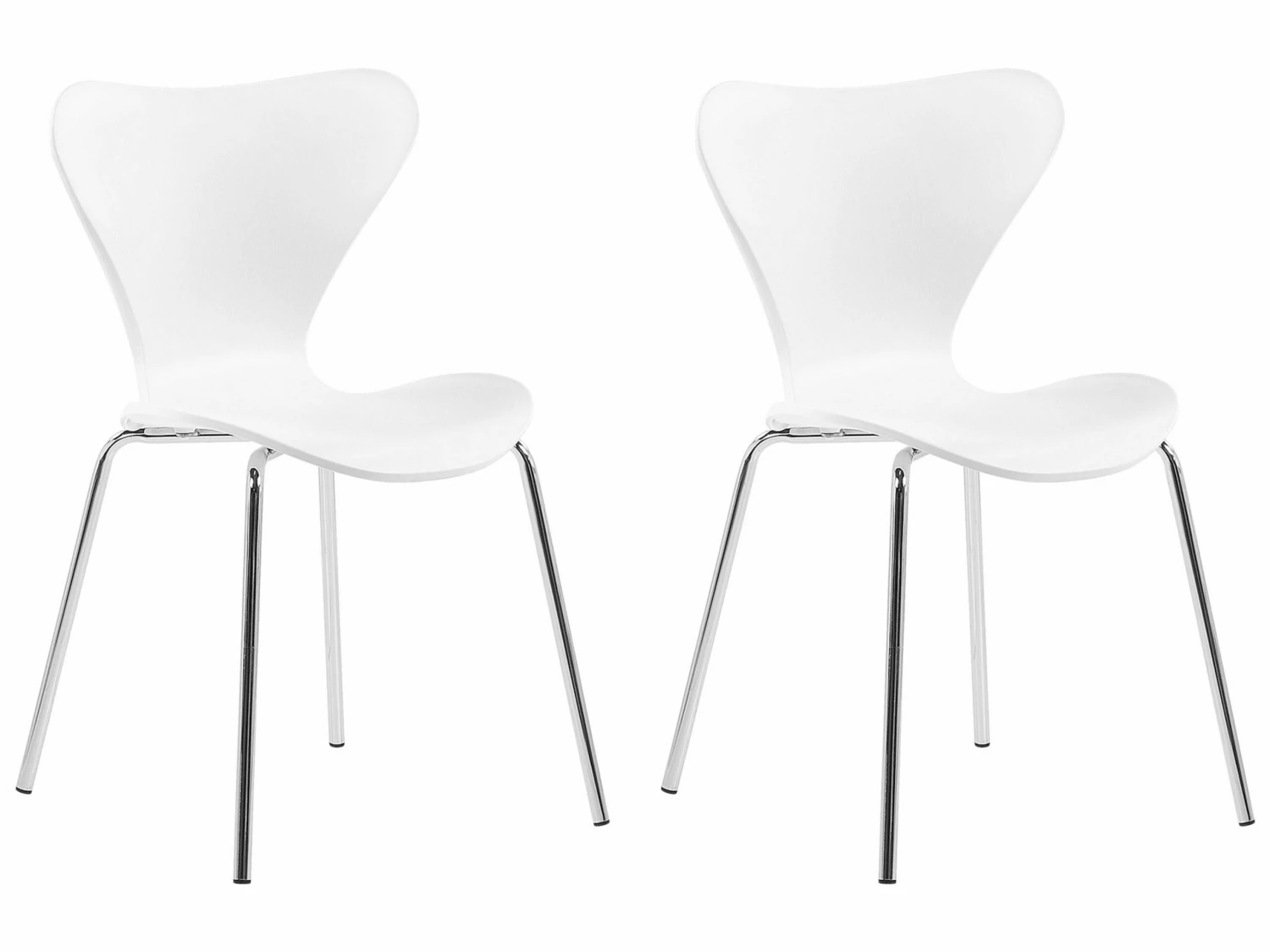 Esszimmerstuhl Weiß 2er Set BOONVILLE