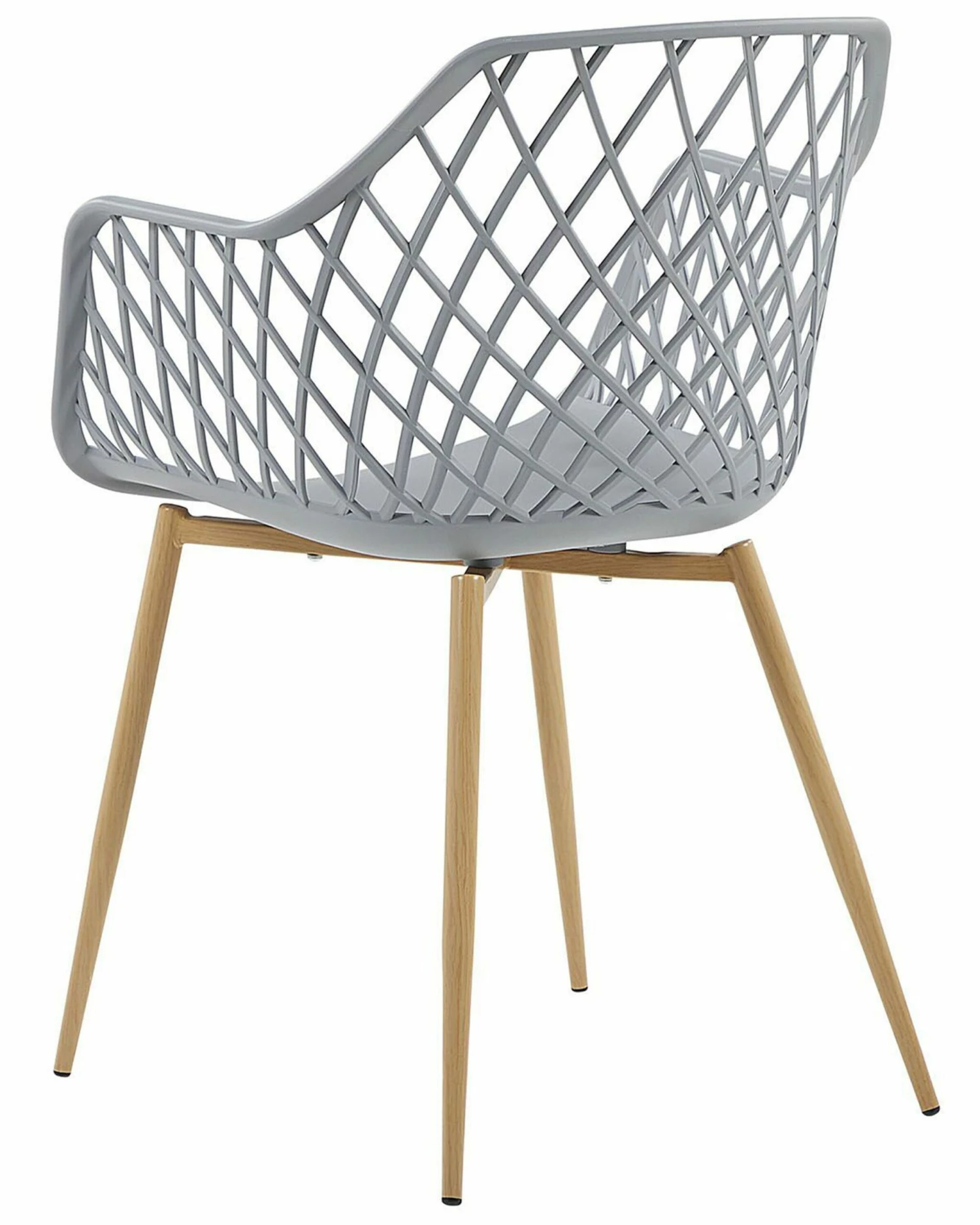 Esszimmerstuhl Kunststoff Hellgrau 2er Set NASHUA – Bild 5