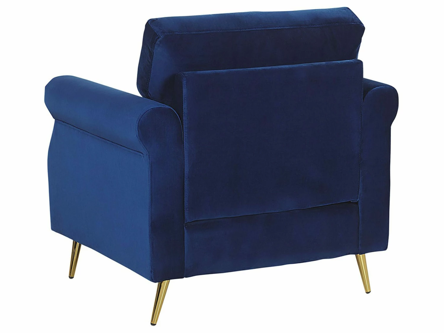 Sessel Samtstoff Kobaltblau Retro-Design VIETAS – Bild 4