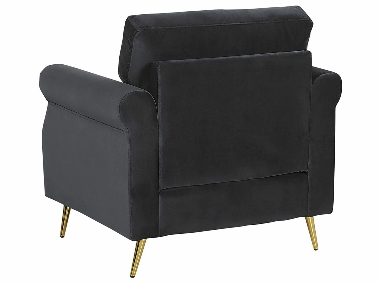 Sessel Samtstoff Schwarz Retro-Design VIETAS – Bild 4