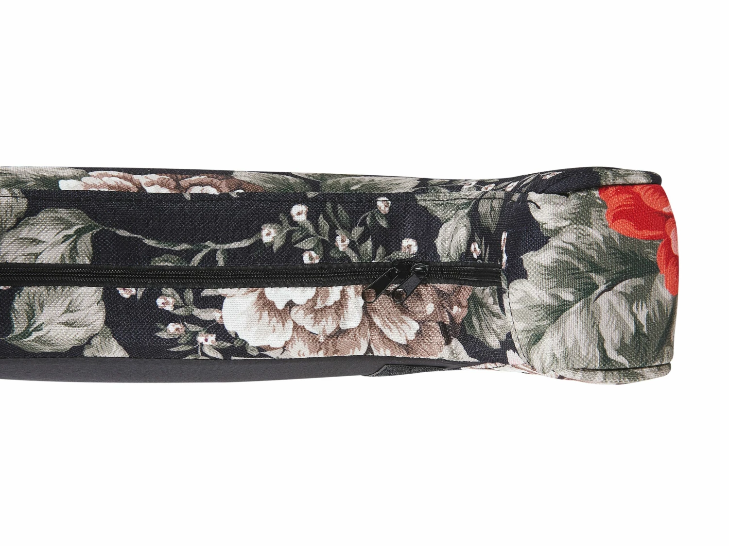 Sessel Polsterbezug Schwarz Blumenmuster Plus Hocker SANDSET – Bild 9