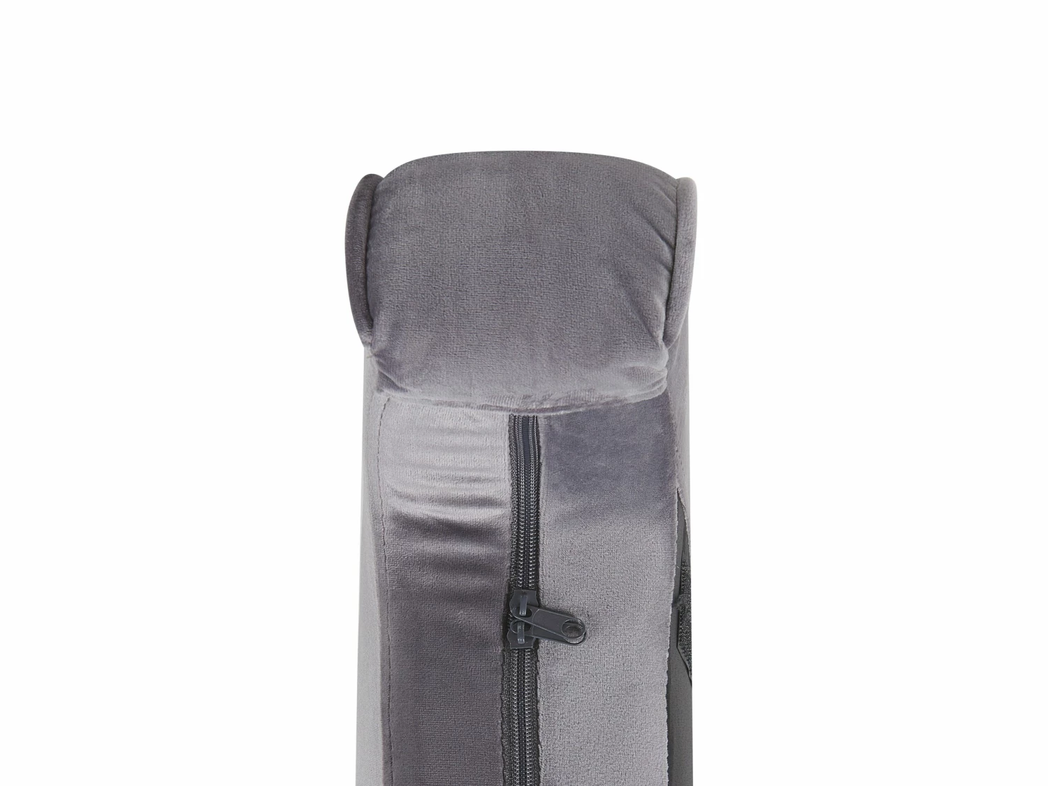 Sessel Samtstoff Grau Plus Hocker SANDSET – Bild 9