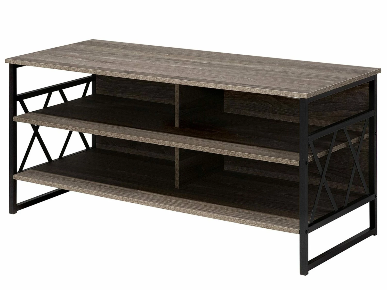 TV-Möbel Holzoptik Taupe 120 X 51 X 57 Cm CARLISLE – Bild 5