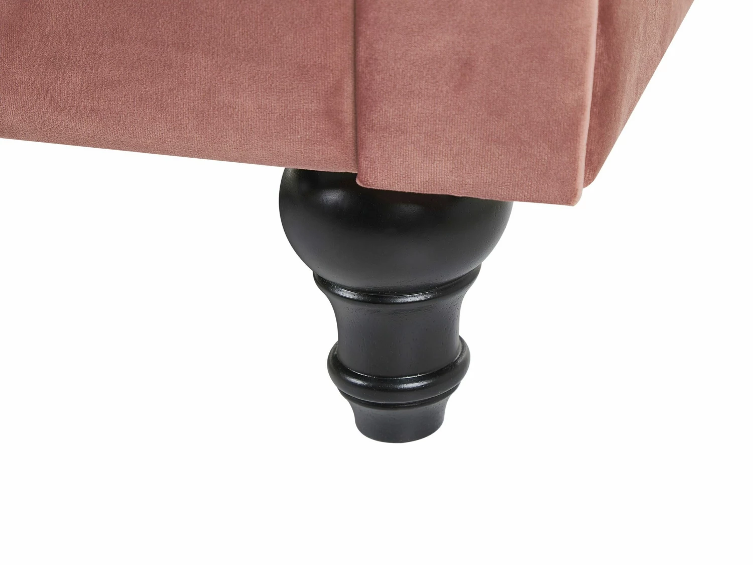 Sessel Samtstoff Rosa Rautenmuster CHESTERFIELD – Bild 7