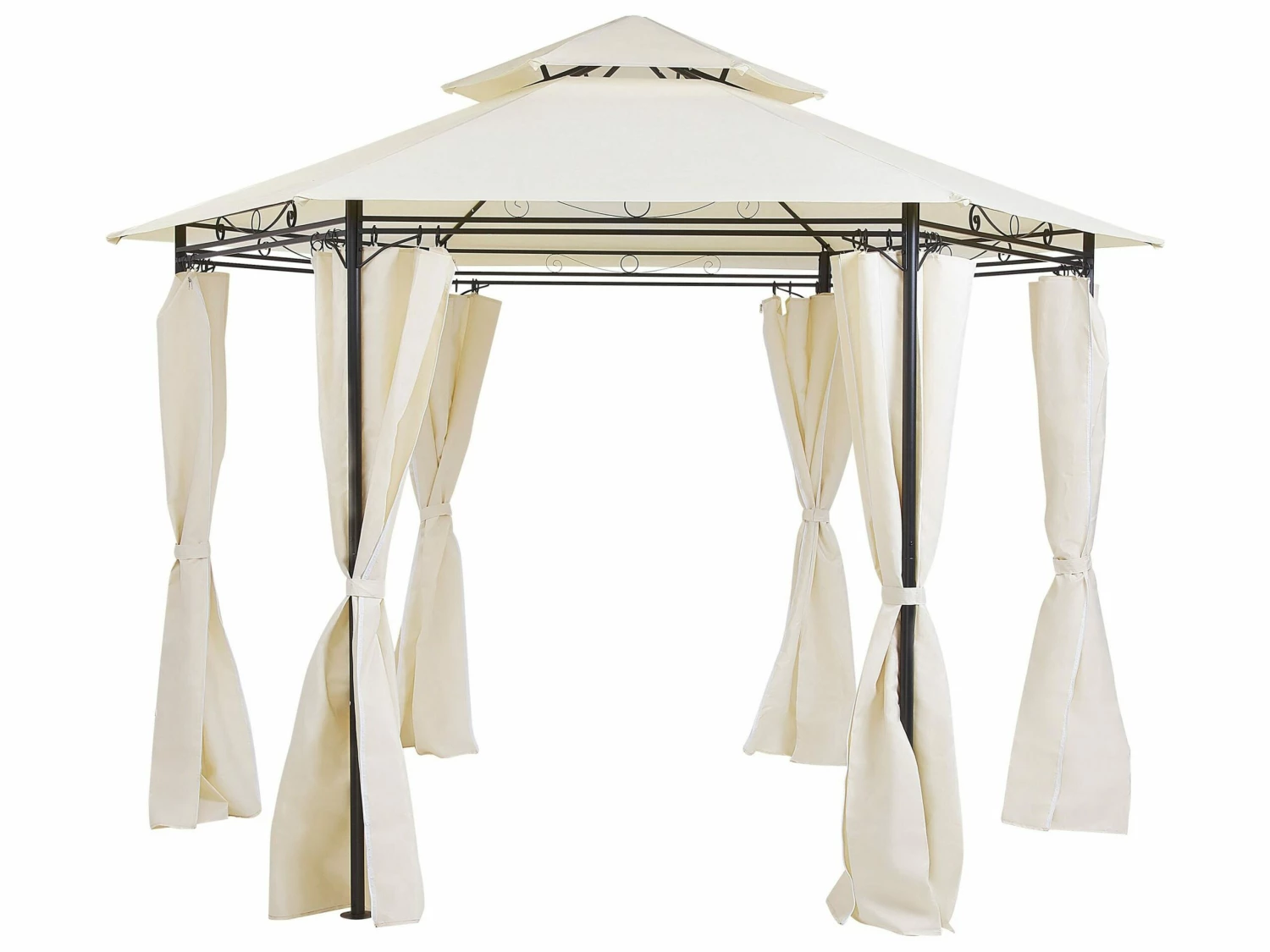 Pavillon Stahl Beige ⌀ 350 Cm PORTEL