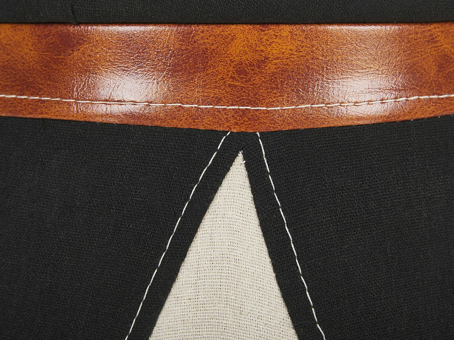 Pouf Mit Stauraum Beige ⌀ 33 Cm Rund Für Kinder APACHE – Bild 6