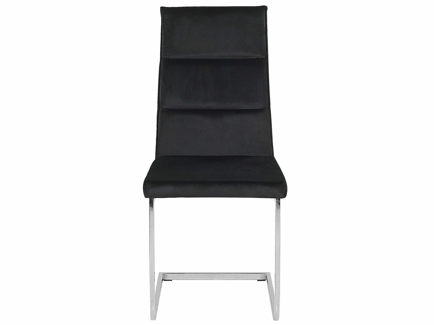 Esszimmerstuhl Samtstoff Schwarz 2er Set ROCKFORD – Bild 4