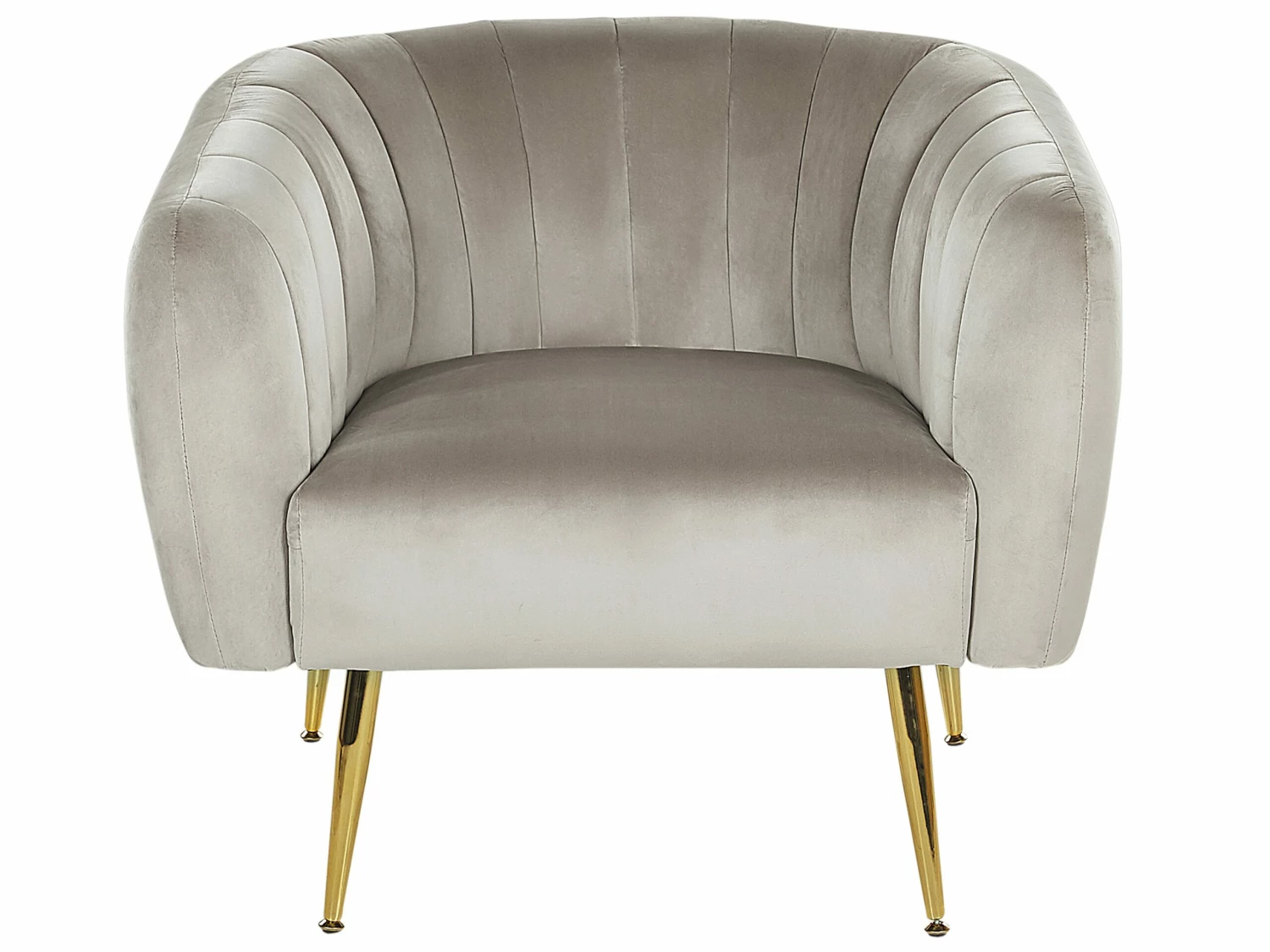 Sessel Samtstoff Taupe LACONIA – Bild 5