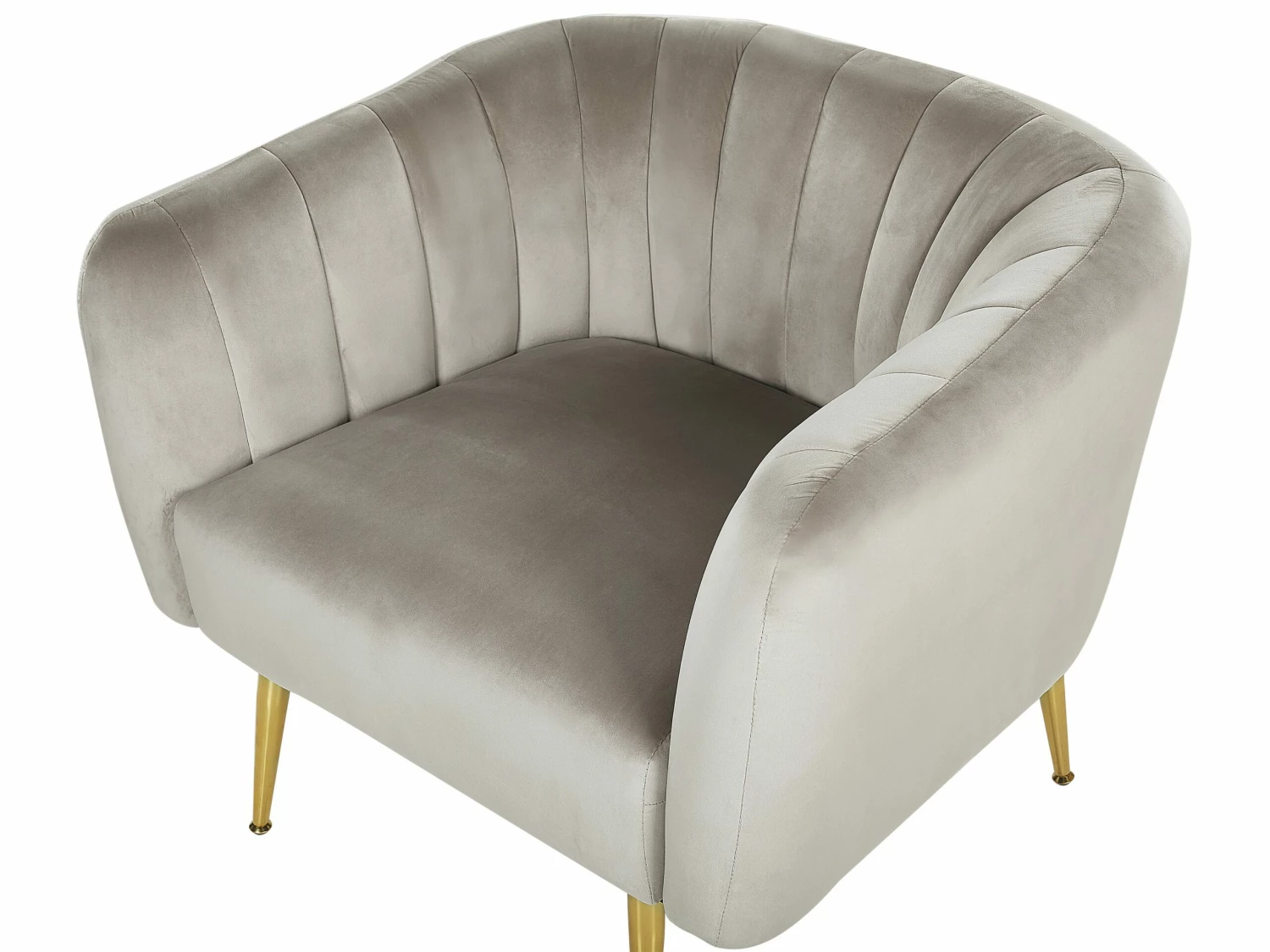 Sessel Samtstoff Taupe LACONIA – Bild 7