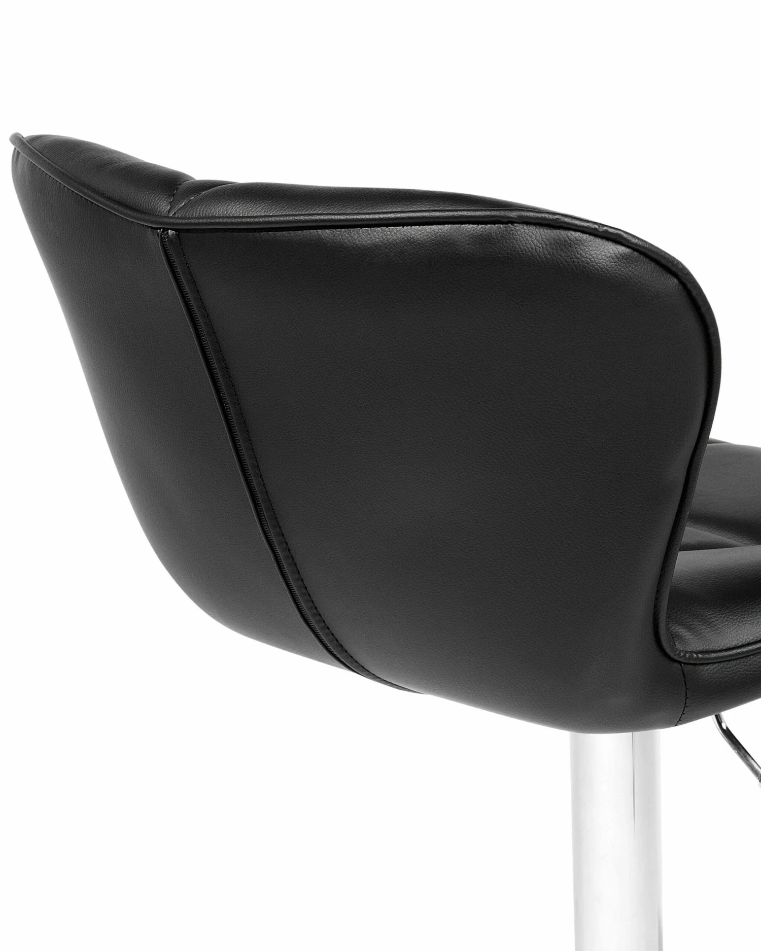 Barhocker Kunstleder Schwarz Höhenverstellbar 2er Set VALETTA – Bild 10