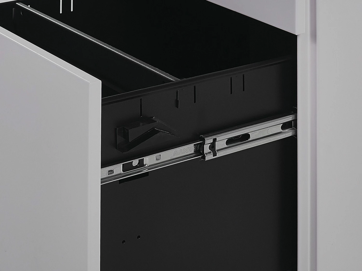 Aktenschrank Metall Grau 3 Schubladen Mit Rollen CAMI – Bild 8