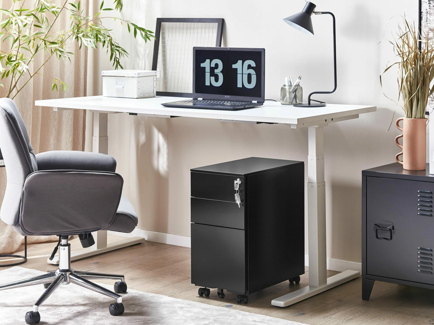 Aktenschrank Schwarz BOLSENA – Bild 2