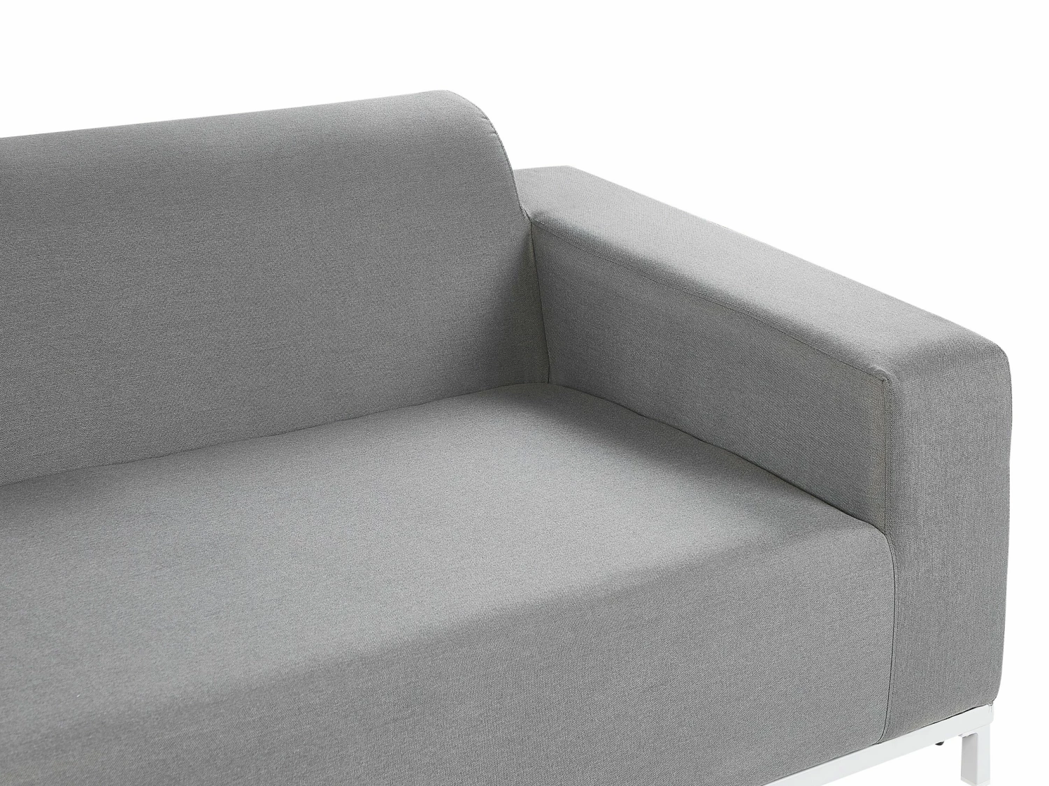 Gartensofa 3-Sitzer Grau / Weisses Gestell ROVIGO – Bild 6