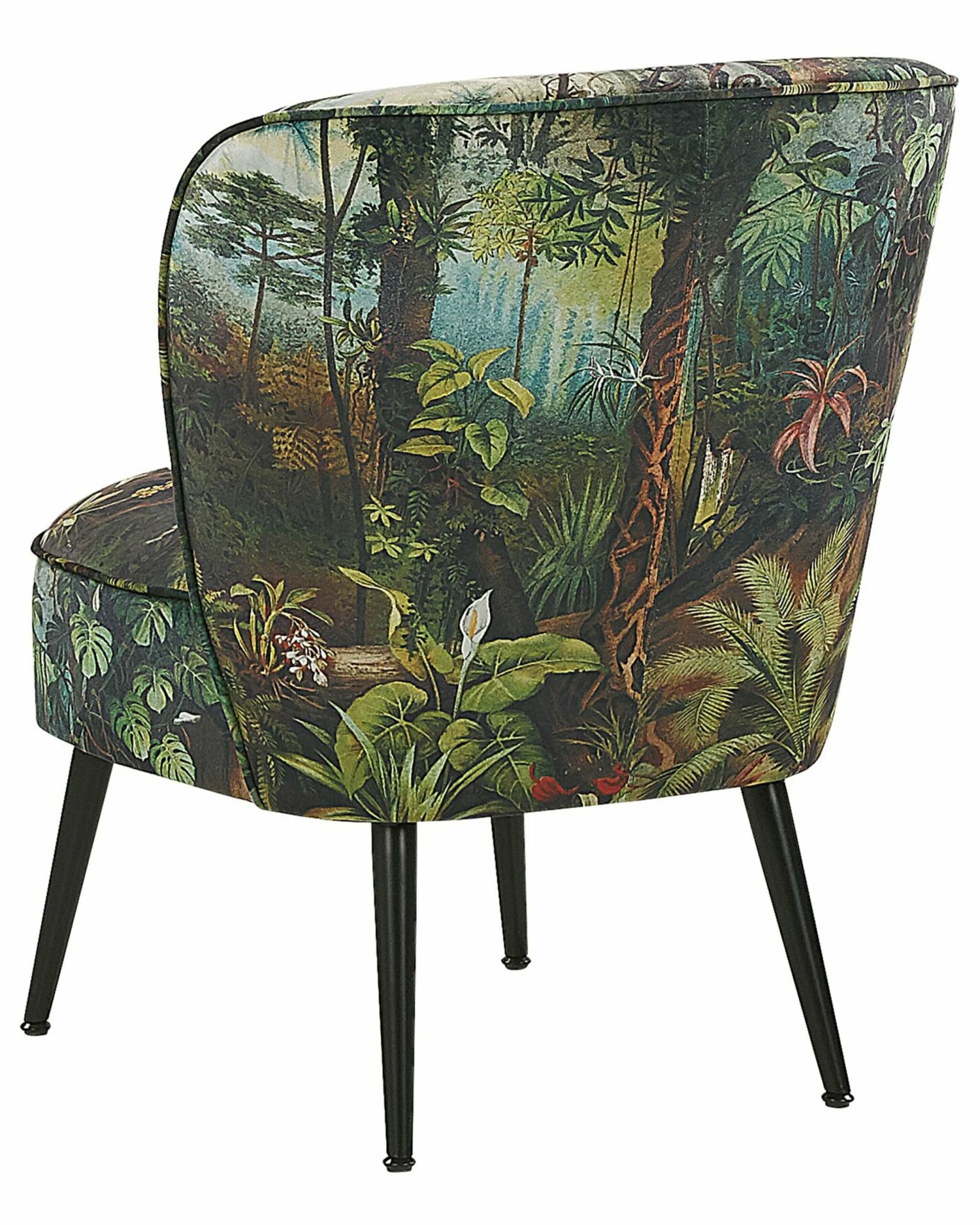 Sessel Polsterbezug Dschungel-Muster Dunkelgrün VOSS – Bild 5