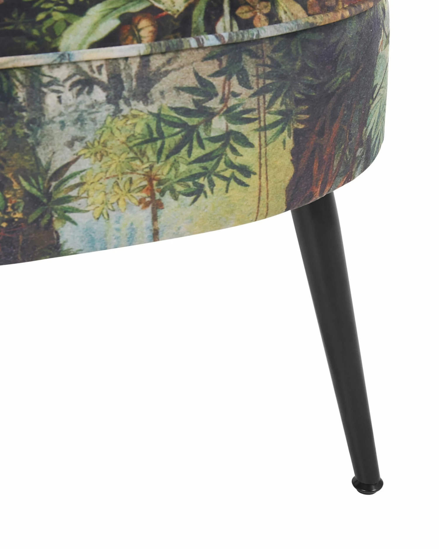 Sessel Polsterbezug Dschungel-Muster Dunkelgrün VOSS – Bild 7