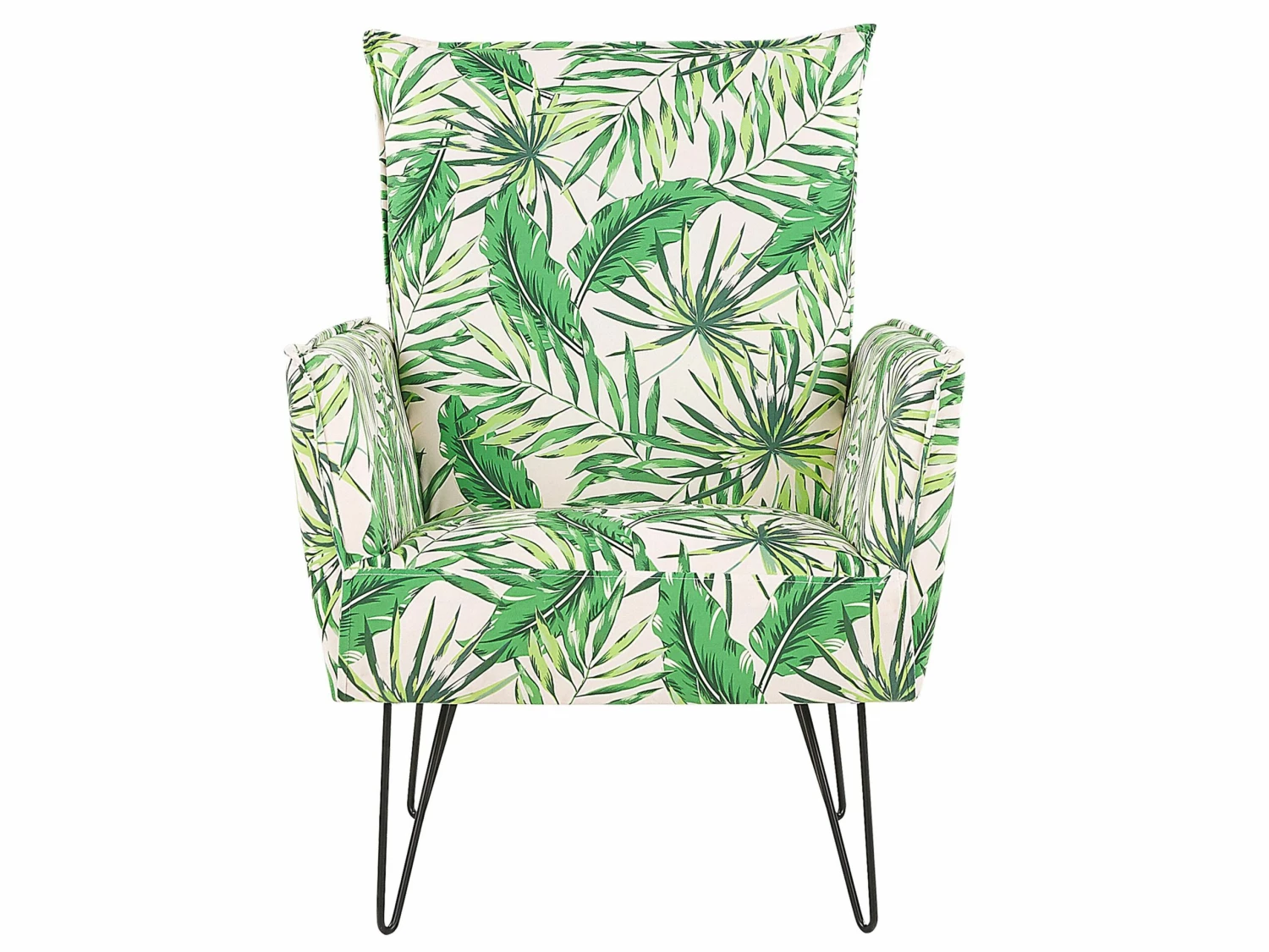 Sessel Polsterbezug Blattmuster Grün / Weiß RIBE – Bild 3