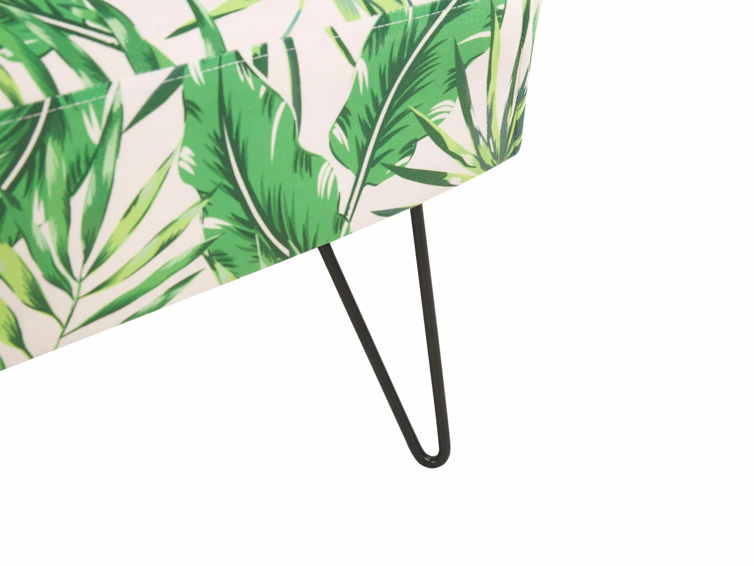Sessel Polsterbezug Blattmuster Grün / Weiß RIBE – Bild 6
