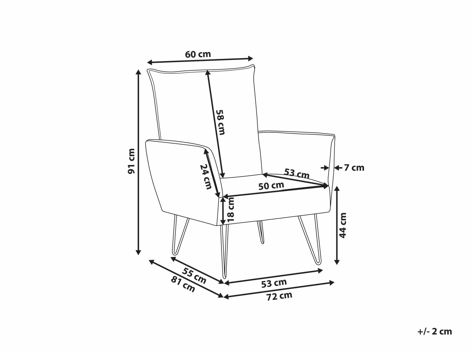 Sessel Polsterbezug Blattmuster Grün / Weiß RIBE – Bild 8
