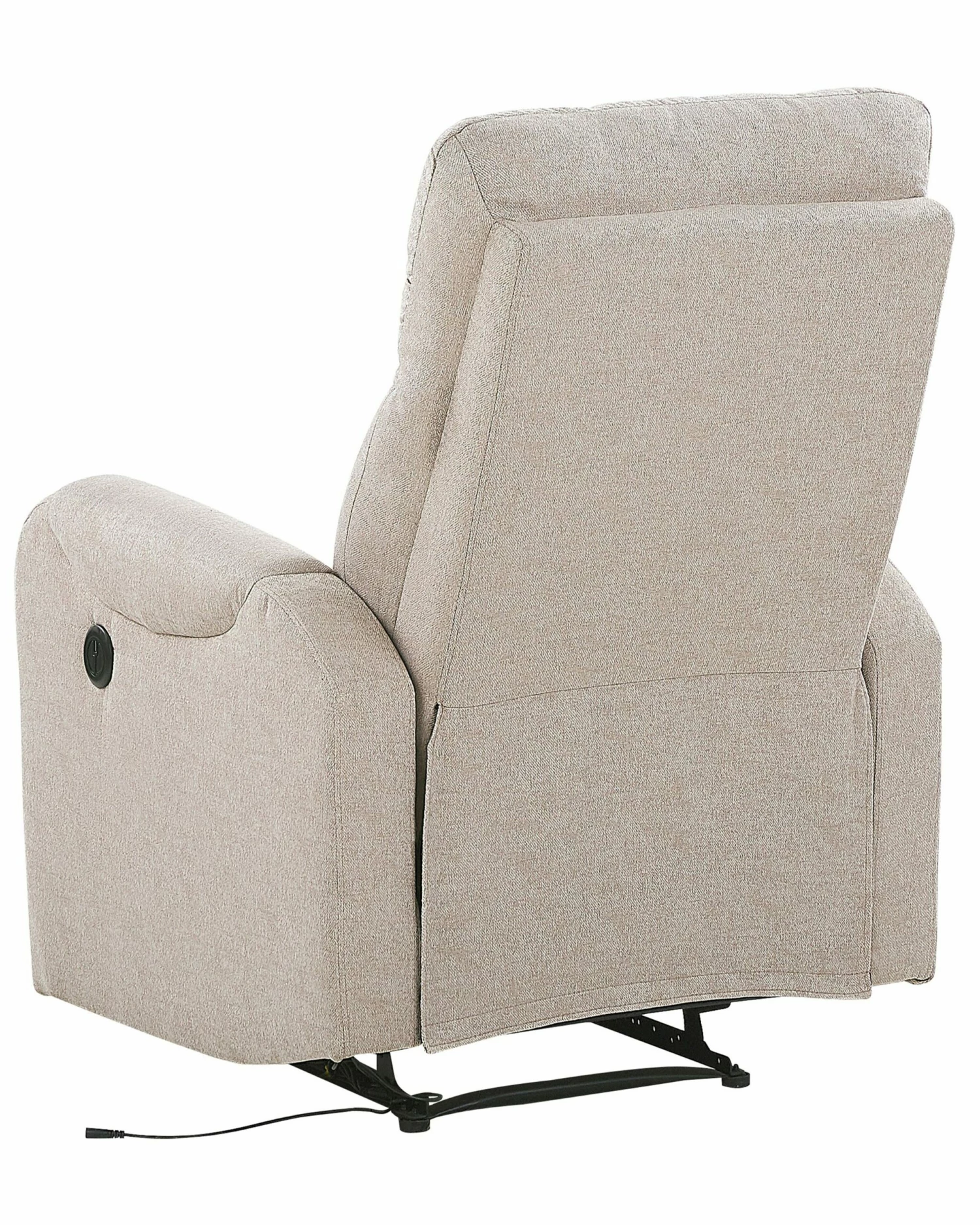 Sessel Polsterbezug Beige LED-Beleuchtung USB-Port Verstellbar SOMERO – Bild 7