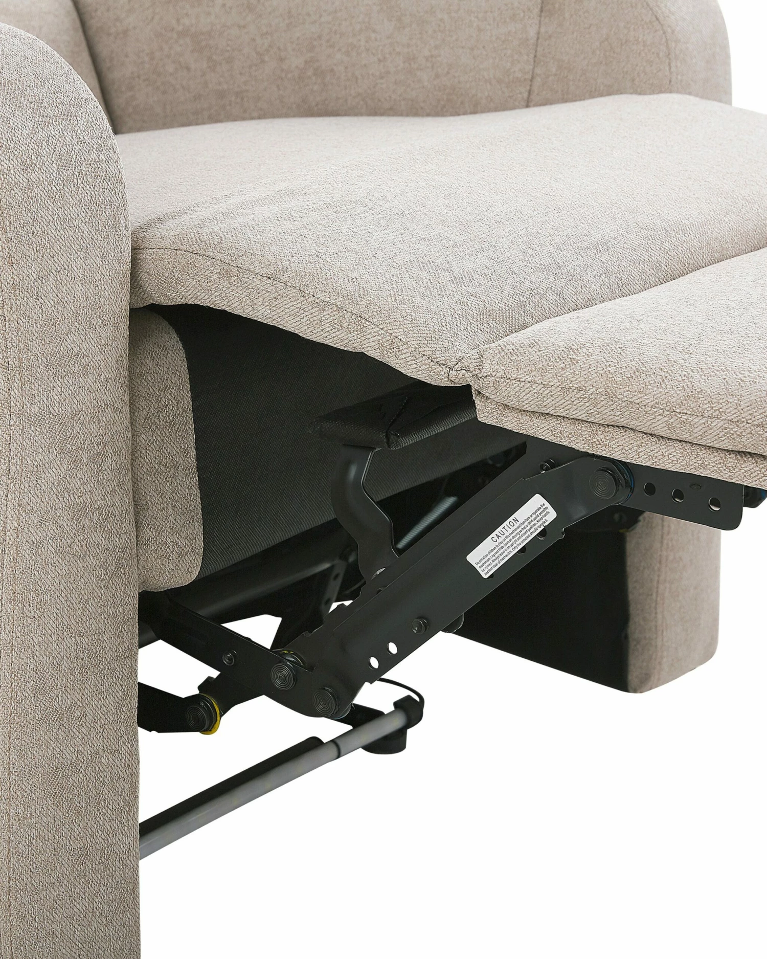 Sessel Polsterbezug Beige LED-Beleuchtung USB-Port Verstellbar SOMERO – Bild 9