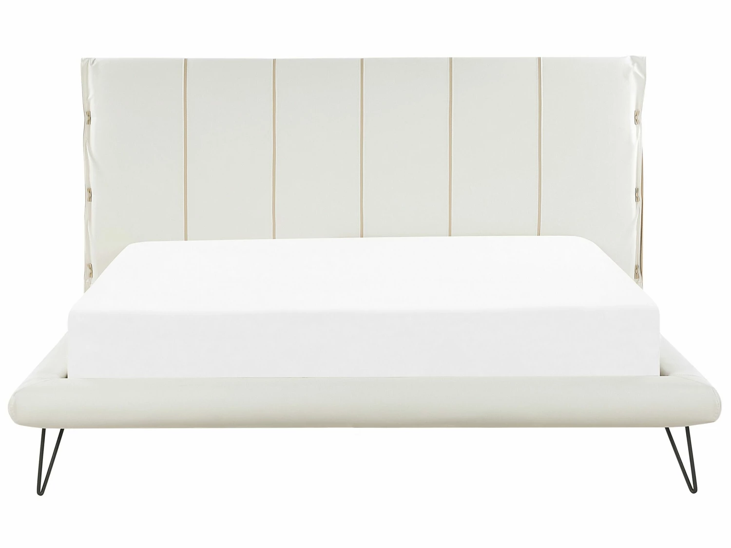 Bett Kunstleder Weiß Verschiedene Größen BETIN – Bild 3