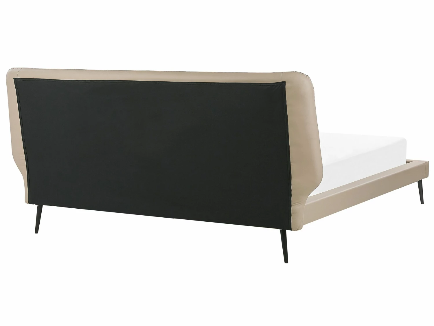 Bett Kunstleder Beige Verschiedene Größen ESSONNE – Bild 5