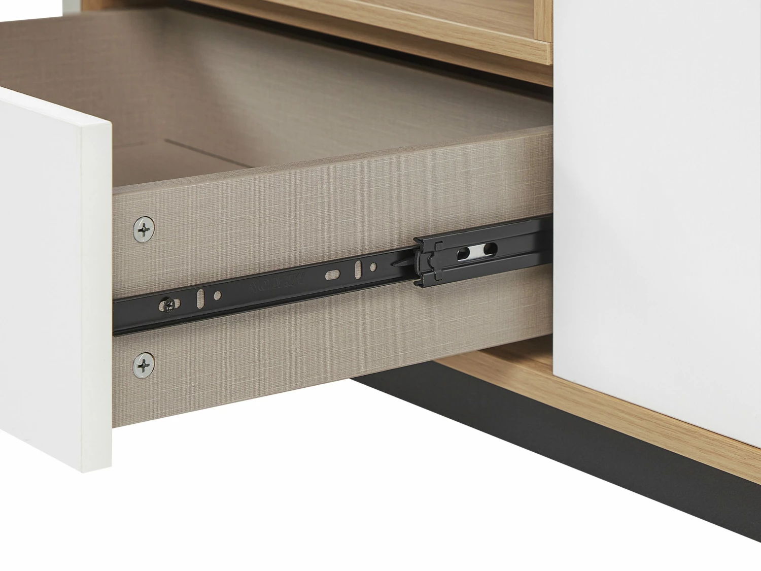 TV-Möbel Heller Holzfarbton / Weiß 163 X 40 X 50 Cm ITACA – Bild 7